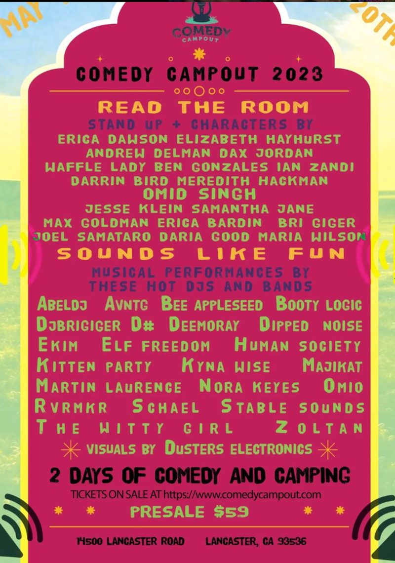 Music & Comedy Campout — Comedy Camp Out 2023