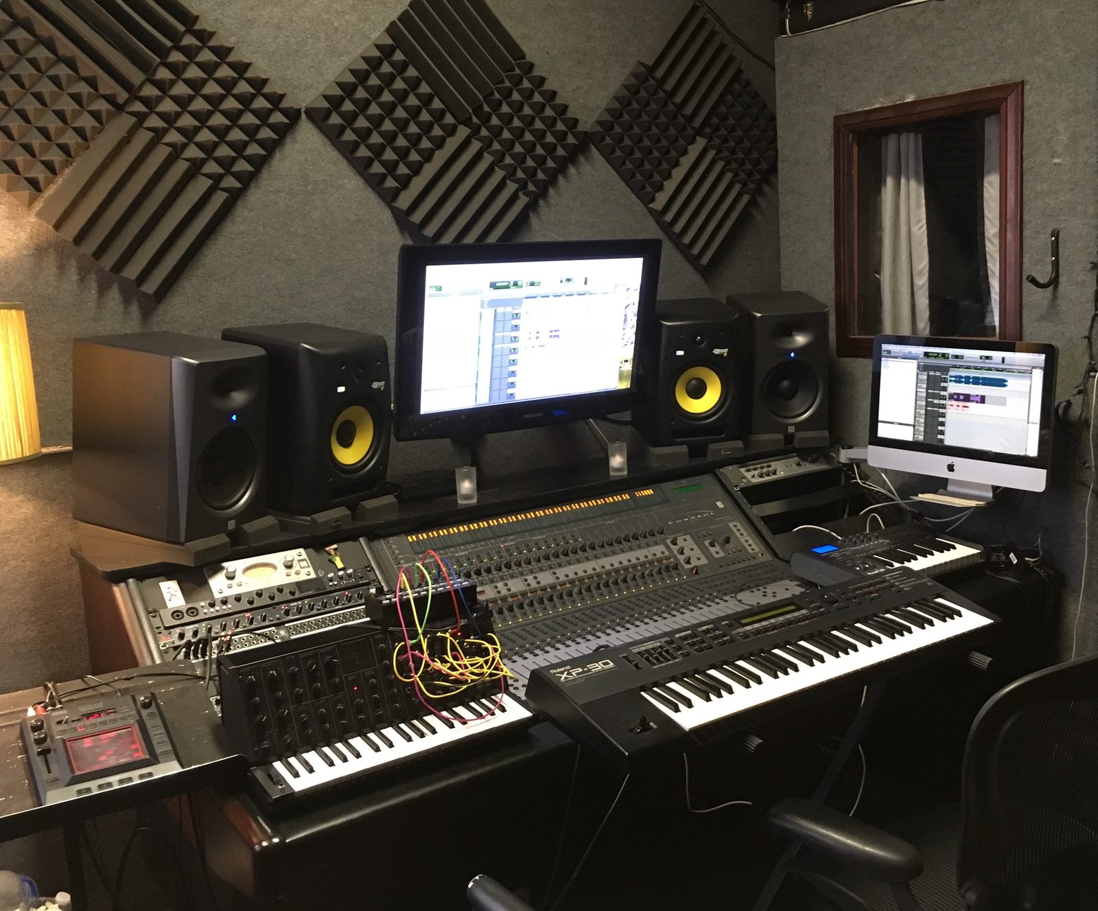 Original studio setup with Control 24 console